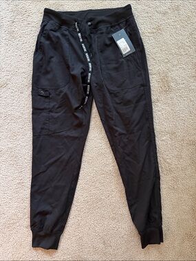 Med Couture Black Women's Jogger Track Pants with Drawstring